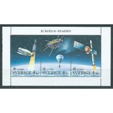 Tema Europa 1991 Suecia Yvert 1653/5 ** Mnh