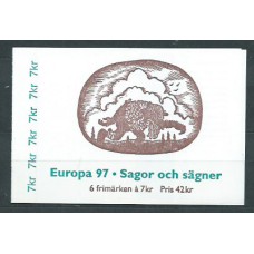 Tema Europa 1997 Suecia Yvert 1983 Carnet ** Mnh