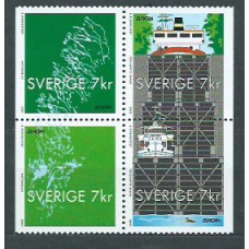 Tema Europa 2001 Suecia Yvert 2214/7 ** Mnh