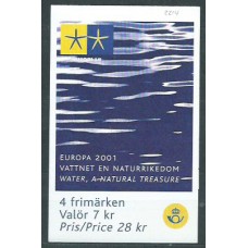 Tema Europa 2001 Suecia Yvert 2214 Carnet ** Mnh