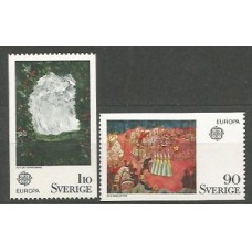 Tema Europa 1975 Suecia Yvert 880/1 ** Mnh