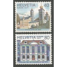 Tema Europa 1978 Suiza Yvert 1058/9 ** Mnh