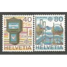 Tema Europa 1979 Suiza Yvert 1084/5 ** Mnh