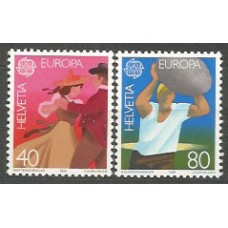 Tema Europa 1981 Suiza Yvert 1126/7 ** Mnh