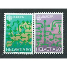 Tema Europa 1988 Suiza Yvert 1298/9 ** Mnh