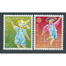 Tema Europa 1989 Suiza Yvert 1323/4 ** Mnh