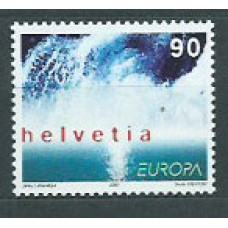 Tema Europa 2001 Suiza Yvert 1682 ** Mnh