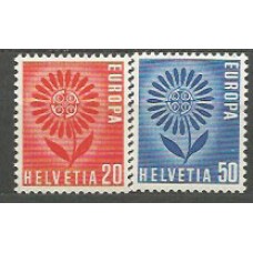 Tema Europa 1964 Suiza Yvert 735/6 ** Mnh