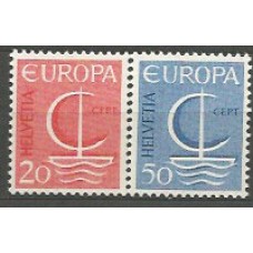 Tema Europa 1966 Suiza Yvert 776/7 ** Mnh
