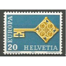 Tema Europa 1968 Suiza Yvert 806 ** Mnh