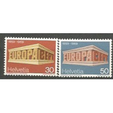 Tema Europa 1969 Suiza Yvert 832/3 ** Mnh