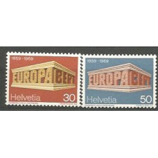 Tema Europa 1969 Suiza Yvert 832/3 ** Mnh