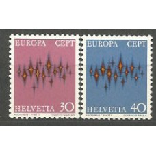 Tema Europa 1972 Suiza Yvert 899/900 ** Mnh