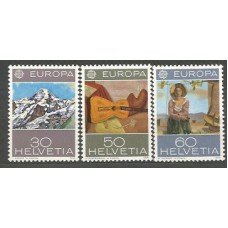 Tema Europa 1975 Suiza Yvert 980/2 ** Mnh
