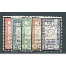 Siria Francesa - Correo Yvert 271/5 ** Mnh