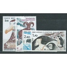 Tierras Australes - Correo Yvert 109/10+A86/7 ** Mnh Fauna