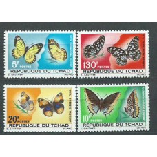 Tchad - Correo Yvert 137/40 * Mh  Fauna mariposas