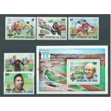 Tchad - Correo Yvert 337/41+H.22 ** Mnh  Deportes fútbol