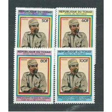 Tchad - Correo Yvert 430/3 ** Mnh  Hissein Habré