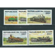 Tchad - Correo Yvert 456/9 ** Mnh  Trenes