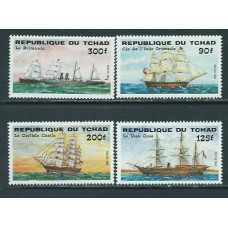 Tchad - Correo Yvert 460/3 ** Mnh  Barcos