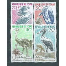 Tchad - Correo Yvert 492/5 ** Mnh  Fauna aves