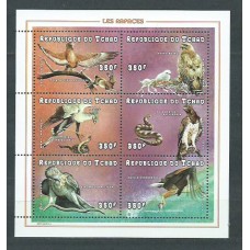 Tchad - Correo Yvert 949/54 ** Mnh  Fauna aves