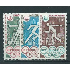 Tchad - Aereo Yvert 159/61 ** Mnh  Olimpiadas de Montreal