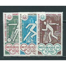Tchad - Aereo Yvert 159/61 ** Mnh  Olimpiadas de Montreal