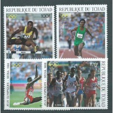 Tchad - Aereo Yvert 304/7 ** Mnh  Olimpiadas de Seul