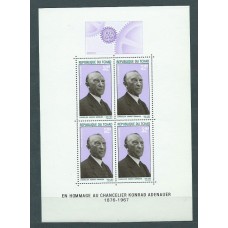 Tchad - Hojas Yvert 4 ** Mnh  Konrad Adenauer