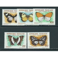 Togo - Correo Yvert 1076/78+A 477/78 ** Mnh  Fauna mariposas