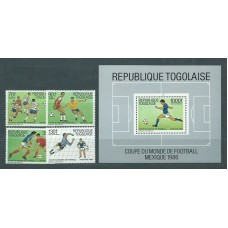 Togo - Correo Yvert 1202+A 607/9+H 254 ** Mnh  Deportes fútbol