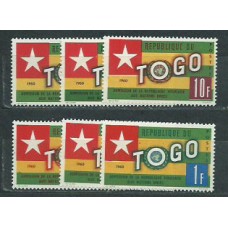 Togo - Correo Yvert 319/24 ** Mnh  Banderas
