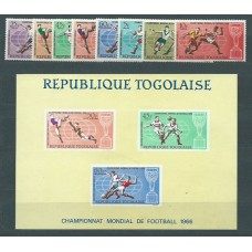 Togo - Correo Yvert 505/10+A 61/2+H 22 ** Mnh  Deportes fútbol