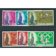 Togo - Correo Yvert 582/5+A 97/8 usado   Olimpiadas de Méjico