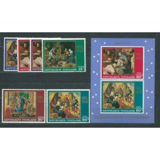 Togo - Correo Yvert 593/6+A 102/3+H 34 ** Mnh  Navidad