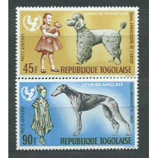 Togo - Aereo Yvert 65/6 ** Mnh  Fauna perros