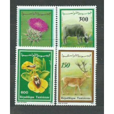 Tunez - Correo Yvert 1156/9 ** Mnh  Fauna. Flora