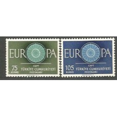 Tema Europa 1960 Turquia Yvert 1567/8 ** Mnh