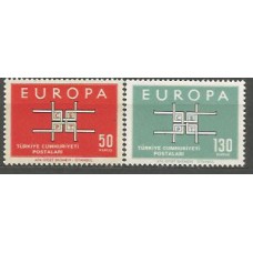 Tema Europa 1963 Turquia Yvert 1672/3 ** Mnh