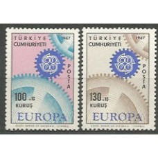 Tema Europa 1967 Turquia Yvert 1829/30 ** Mnh