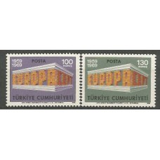 Tema Europa 1969 Turquia Yvert 1891/2 ** Mnh