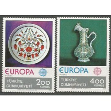 Tema Europa 1976 Turquia Yvert 2155/6 ** Mnh