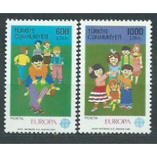 Tema Europa 1989 Turquia Yvert 2602/3 ** Mnh