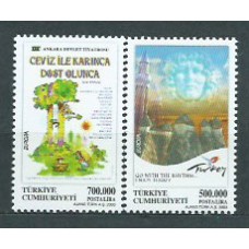 Tema Europa 2003 Turquia Yvert 3062/3 ** Mnh