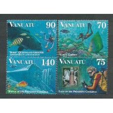 Vanuatu - Correo Yvert 1021/4 ** Mnh  Fauna corales