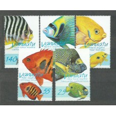 Vanuatu - Correo Yvert 1038/42 ** Mnh   Fauna peces