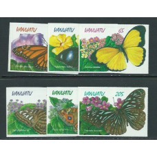 Vanuatu - Correo Yvert 1053/8 ** Mnh   Fauna mariposas