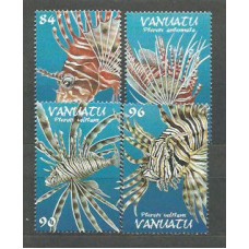 Vanuatu - Correo Yvert 1080/3 ** Mnh  Fauna peces